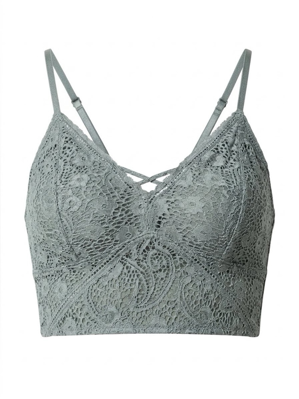 Lace Bralette in grey - Wireless Comfort